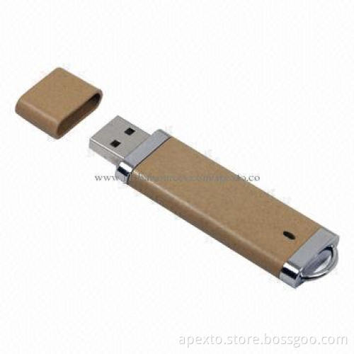 Recycle Plastic USB Flash Drive, Supports Plug-and-play Function, OEM/ODM Orders Accepted